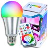 C2_tds0565_Zestaw żarówek kolorowych LED RGB + piloty - 4 szt.