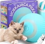 UCIEKAJĄCA PIŁKA DLA KOTA INTERAKTYWNA LED WIBRACJE ELEKTRYCZNA ZABAWKA (tds0397)