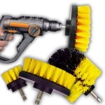 SZCZOTKI SPRZĄTAJĄCE NA WIERTARKĘ WKRĘTARKĘ DO TAPICERKI DYWANÓW ZESTAW 3X ( K46)