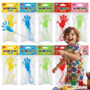 10x ŻELOWA ŁAPKA KLEJĄCA ZABAWKA GUMOLEPKI PACŁAPKA ŁAPKI ŻELOWE KLEJĄCE ( tds0893)