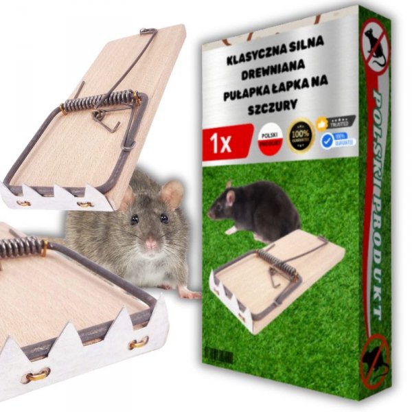 tds0667_Łapka na szczury DREWNIANA