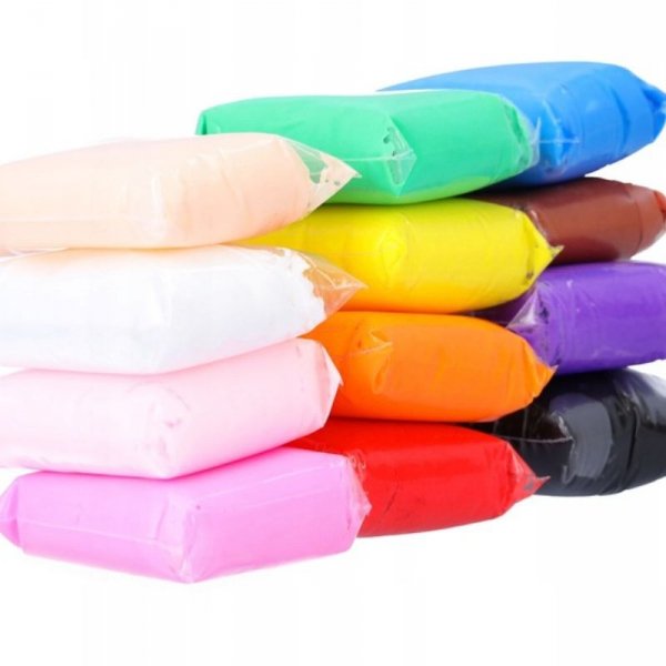 PLASTELINA MODELINA POLIMEROWA MASA PIANKOWA PIANKOLINA GLINA ZESTAW 12SZT ( tds0798)