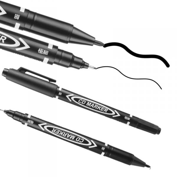 H1_tds0606_Marker czarny wodoodporny niezmywalny
