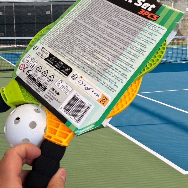 ZESTAW PALETEK DLA DZIECI DO TENISA BADMINTONA DWIE PALETKI RAKIETY PIŁKA (tds0785)