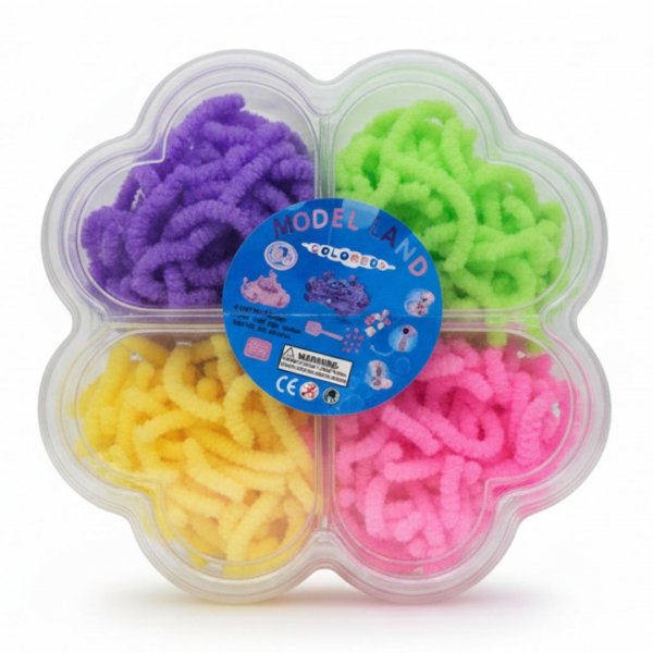 MAGICZNE ROBAKI MASA SENSORYCZNA KOLORY KREATYWNA ZABAWKA DLA DZIECI ZESTAW ( tds0843)