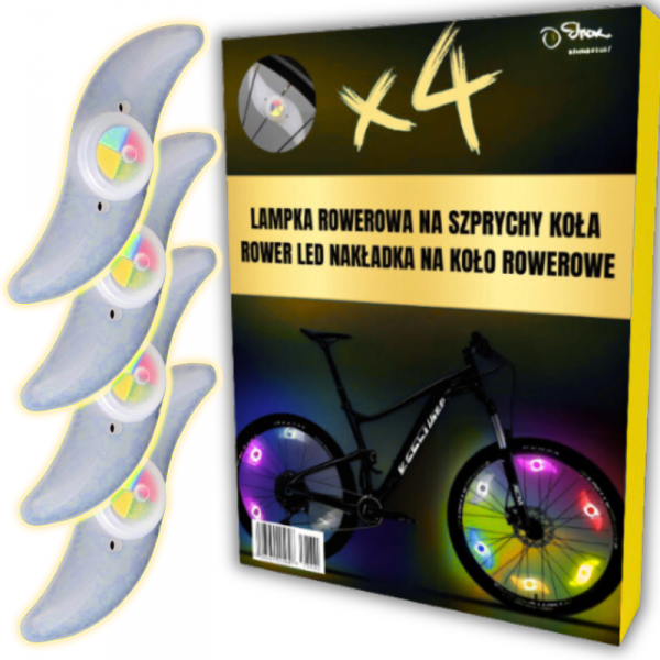 A11_tds0442_Lampka rowerowa LED - 4 szt