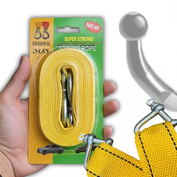 LINKA LINA HOLOWNICZA - 3 METRY - 3000 KG - PAS HOLOWNICZY SOLIDNY ( tds0879)