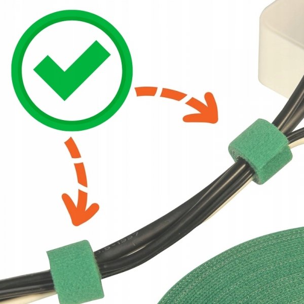 10x RZEP TAŚMA DO KWIATÓW POMIDORÓW WIĄZANIA ROŚLIN KRZEWÓW DRZEWEK KABLI ( tds0521a)