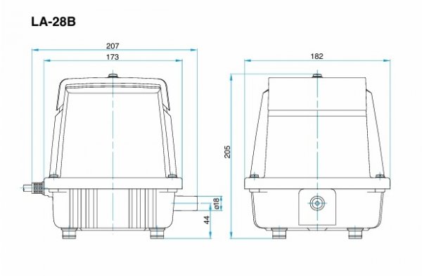 Dmuchawa liniowa Nitto Kokki MEDO LA-28B
