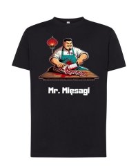 Koszulka Mr. Mięsagi – rzeźnik w akcji | T-shirt 100% Bawełna, Rozmiary XS-5XL 