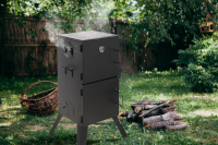 Wędzarnia stalowa 3w1 53x51x100cm – grill, wędzenie, para 