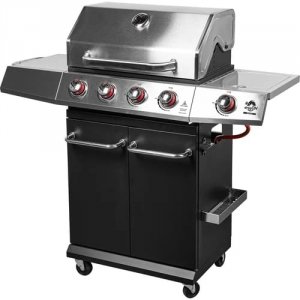 Grill gazowy dragON BBQ101 11,7 kW | Kompaktowy grill z rusztem żeliwnym i palnikiem bocznym