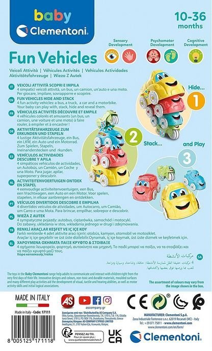 Wieża z autek Zabawka edukacyjna Baby Clementoni