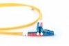 Digitus Patchcord FO SM 09/125 OS2 LC-LC duplex 1m Żółty