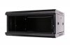Extralink Szafka wisząca rack 4U 600x450 czarna szklane drzwi