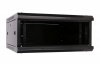 Extralink Szafka wisząca rack 4U 600x600 czarna szklane drzwi