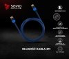 Savio Kabel HDMI 2.0 niebiesko-czarny 3m, GCL-05