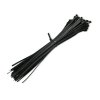 Qoltec Opaski zaciskowe wielorazowe/trytytki | 7.2*450mm | Nylon UV |   Czarne