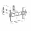 ART Uchwyt do TV LED/LCD 32-70 45KG AR-85 regulca pion/poziom Narożny 622mm