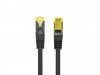 Lanberg Patchcord kat.6a S/FTP LSZH CU 0.25m fluke passed czarny