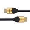 Qoltec Kabel HDMI v2.1 Ultra High Speed 8K | 60Hz | 28AWG | 2m Złoty