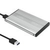 Qoltec Obudowa | kieszeń do dysków HDD SSD 2.5 SATA3 | USB 3.0 | Srebrna