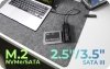 IcyBox Stacja dokująca IB-180MS-C31 SSD Docking 1x 2,5/3,5 & 1x M.2 PCIe NVMena USB 3.2 Gen 2 10 Gbit/s