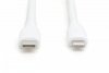 Digitus Kabel zasilający silikonowy USB-C - Lightning, USB 2.0 60W, certyfikat MFI, 2m Biały
