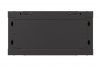 Lanberg Szafa instalacyjna rack wisząca 19 4U 540x350 czarna drzwi   przeszklone ( flat pack)