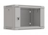 Lanberg Szafa instalacyjna rack wisząca 19 6U 540x350 szara drzwi przeszklone ( flat pack)