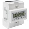 Qoltec Trójfazowy elektroniczny licznik | miernik zużycia energii na szynę DIN | 400V | 100A | LCD | 4P