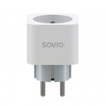 Savio Inteligentne gniazdko Wi-Fi 16A Pomiar zużycia energii, AS-01 Białe