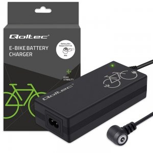 Qoltec Ładowarka do roweru elektrycznego 36V | 42V | 2A | Mi4 Magnetic  TIP +kabel zasilający