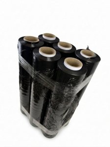 BSTech Folia stretch czarna 23mic 3,0kg x 6 BOX