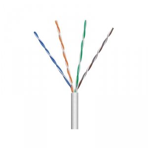 Techly Kabel instalacyjny skrętka U/UTP Cat5e 4x2 linka 100% miedź 305m szary