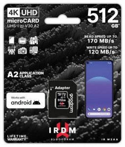 GOODRAM Karta pamięci microSD IRDM 512GB UHS-I U3 A2  + adapter