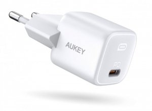 AUKEY PA-B1 White Omnia Mini ładowarka sieciowa 1xUSB-C Power Delivery 20W 3A