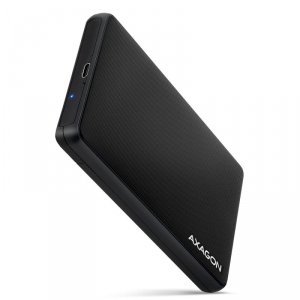 AXAGON EE25-SLC Obudowa zewnętrzna plastikowa, bezśrubowa, USB-C 3.2 GEN 1 SATA 6G 2.5, czarna