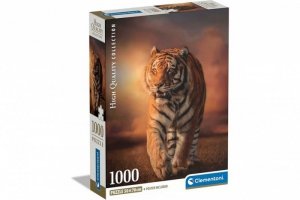 Clementoni Puzzle 1000 elementów Compact Tygrys