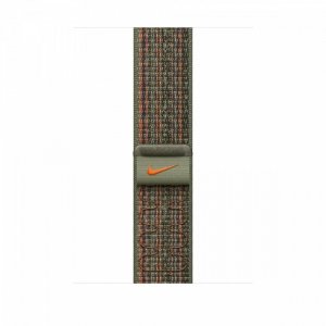 Apple Opaska sportowa Nike w kolorze sekwoi/pomarańczowym do koperty 45 mm