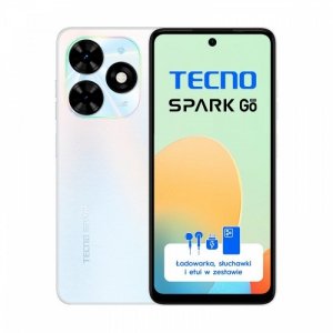 TECNO Smartfon Spark GO 2024 BG6 64+4 Mystery White