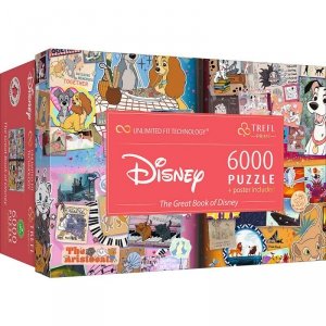 Trefl Puzzle 6000 elementów Disney Magical Book of Fairytales