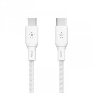 Belkin Kabel w oplocie USB-C do USB-C 100W 3m biały