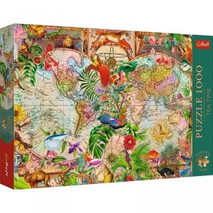 Trefl Puzzle 1000 elementów Antyczna mapa świata
