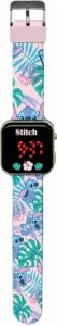 Kids Euroswan Zegarek LED z kalendarzem Stitch