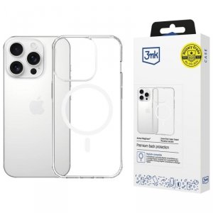 3MK Etui Armor MagCase do iPhone 16 Pro Max MagSafe przezroczysty