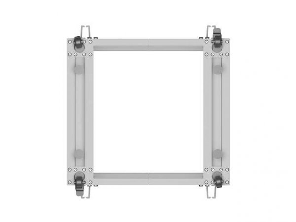 Lanberg Stojak Open rack 19 cali 12U 600x600-1100 regulowany szary