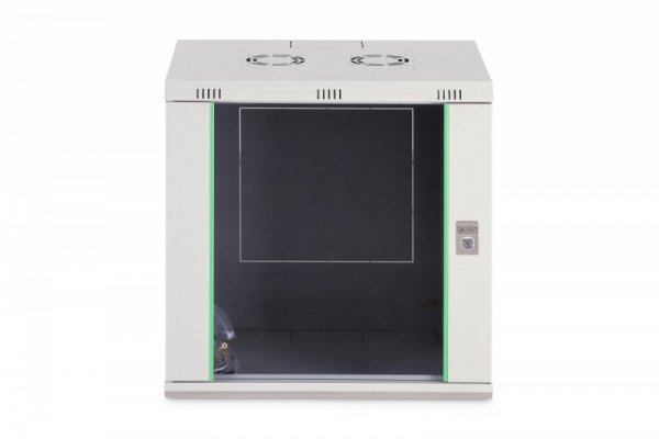 Digitus Szafa sieciowa wisząca Dynamic 19" 12U rack 607x600x450mm, drzwi szyba, szara, niezłożona, 60kg