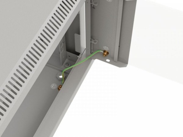 Lanberg Szafa instalacyjna rack wisząca 19 cali 12U 540x350 szara drzwi przeszklone (flat pack)