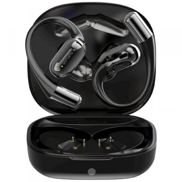 4smarts Słuchawki Bluetooth OWS tłumacz AI z wyświetlaczem SkyBuds Czarne